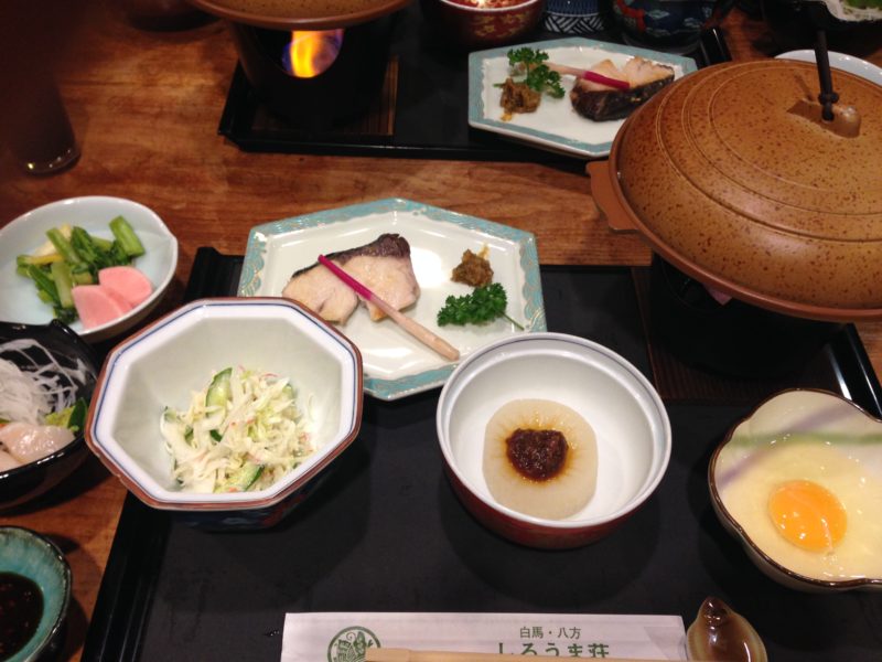 Dining in Hakuba, Japan
